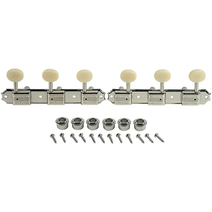 Kluson 3 On A Plate Supreme Series Oval Plastic Tuning Machines Nickel Guitar Center
