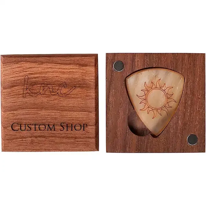 Knc Picks Burning Sun Guitar Pick With Wooden Box Single Guitar Center