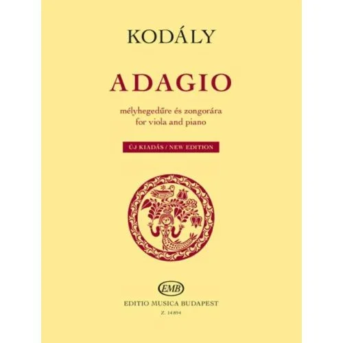 Kodály, Zoltán – Adagio (viola and piano)