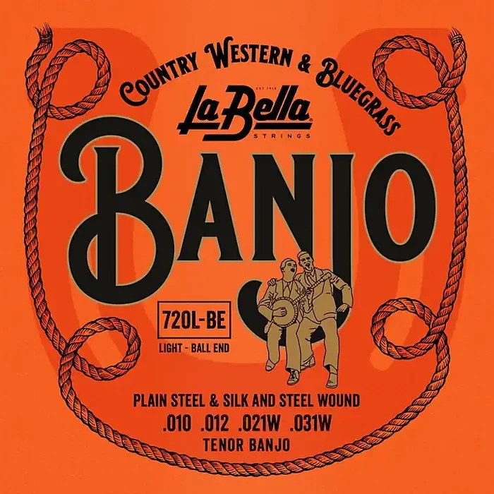 La Bella 720-BE Silk & Steel Ball-Ends Tenor Banjo Strings – Light Guitar Center