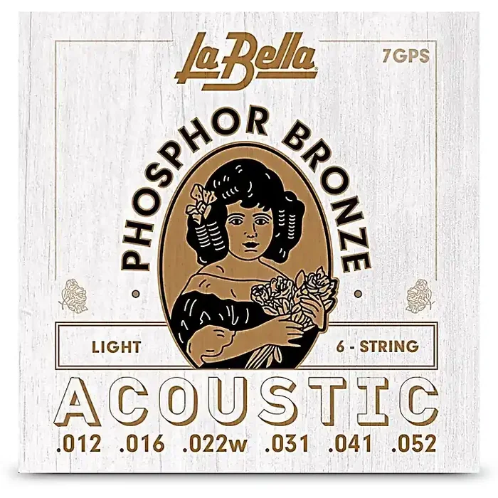 La Bella 7GPS Phosphor Bronze Light Acoustic Guitar Strings Guitar Center