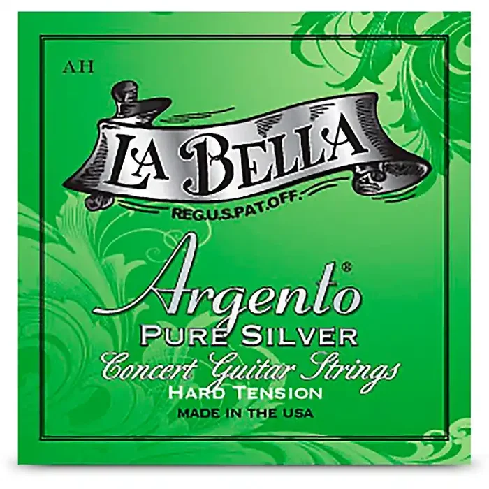 La Bella AH Argento Pure Silver Concert Guitar Strings Hard Tension Guitar Center