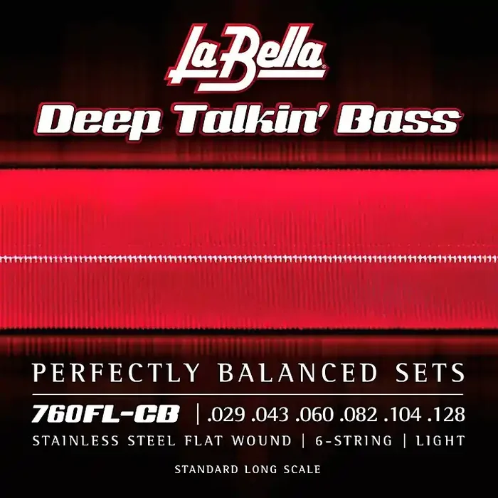 La Bella Deep Talkin‘ Bass Stainless Steel Flat Wound 6 String Bass Strings Guitar Center