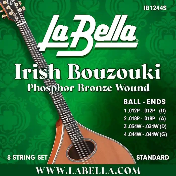 La Bella IB Irish Bouzouki 8-String Set Standard (12 – 44) Guitar Center
