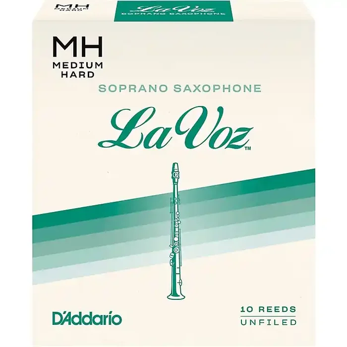 La Voz Soprano Saxophone Reeds Medium Hard Box of 10 Guitar Center