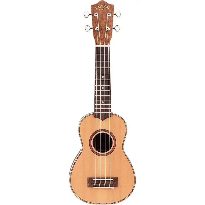 Lanikai Cedar Solid Top Soprano Ukulele Natural Guitar Center