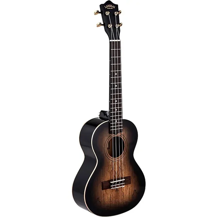 Lanikai Spalted Maple Tenor Ukulele Black Burst Guitar Center