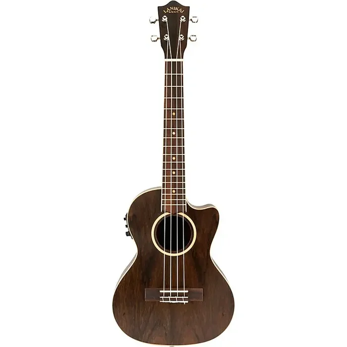 Lanikai ZR-CET Ziricote Tenor with Kula Preamp A E Ukulele Matte Guitar Center