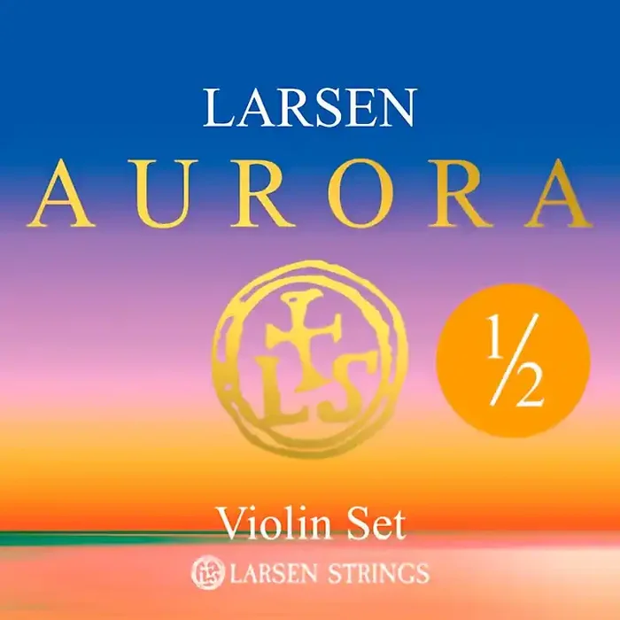 Larsen Strings Aurora Violin String Set 1/2 Size Medium Gauge, Ball End Guitar Center