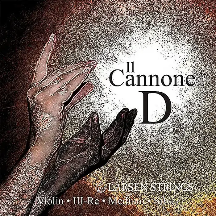 Larsen Strings Il Cannone Violin D String 4/4 Size Silver Wound, Medium Gauge, Ball End Guitar Center