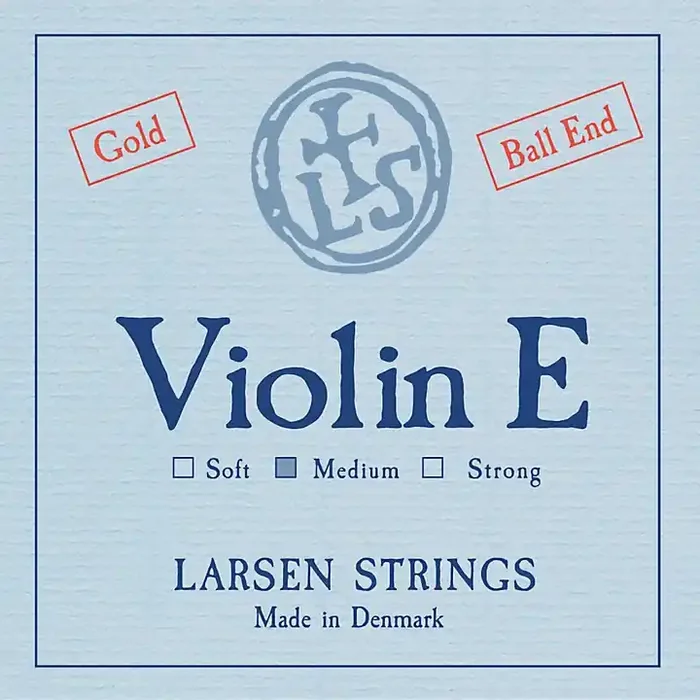 Larsen Strings Original Gold Violin E String 4/4 Size Gold Plated, Medium Gauge, Ball End Guitar Center