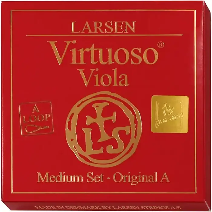 Larsen Strings Virtuoso Soloist Viola String Set 15 to 16-1/2 in., Medium Multiple Wound, Loop End Guitar Center