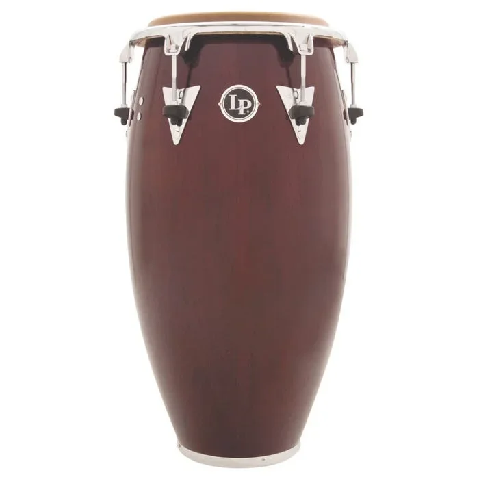Latin Percussion Classic Top Tuning Series LP552T-DW 12.5″ Tumba, Dark Wood w/ Chrome Hardware