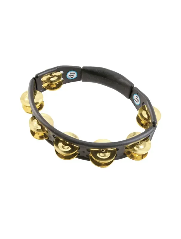 Latin Percussion Cyclops Handheld Tambourine – Black Brass