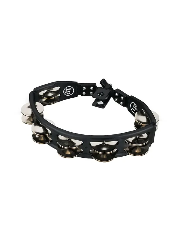 Latin Percussion Cyclops Mountable Tambourine with Double Row Steel Jingles