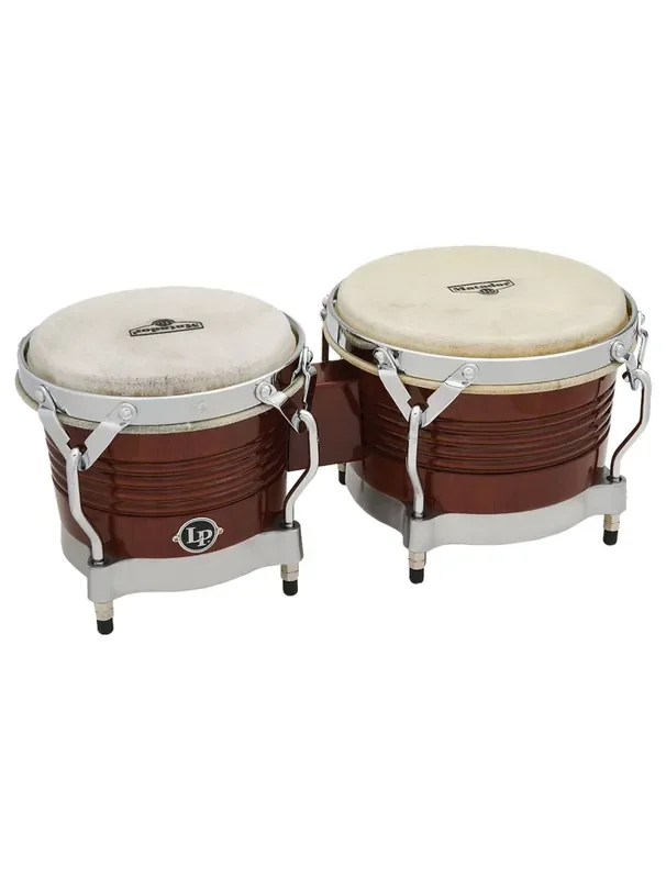 Latin Percussion Matador Series Wood Bongos – Almond Brown