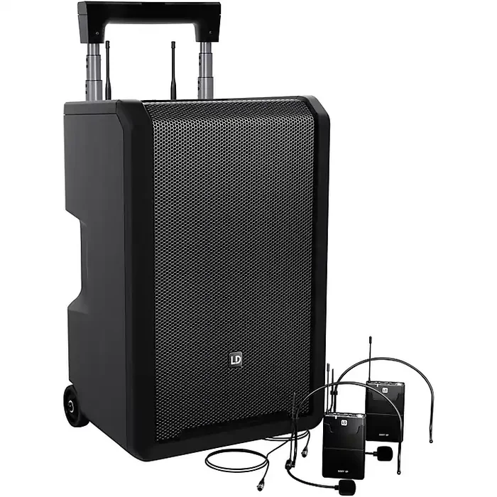 LD Systems ANNY 10 Portable Battery-Powered Speaker With Dual Wireless Headset Mics B5.1 Guitar Center