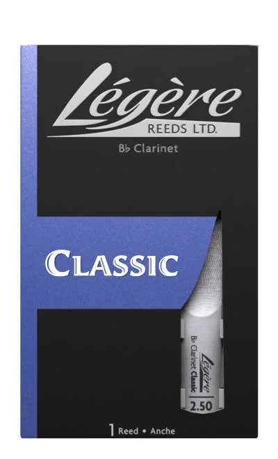 Legere Classic Bb Clarinet Reed – Grade 2.5