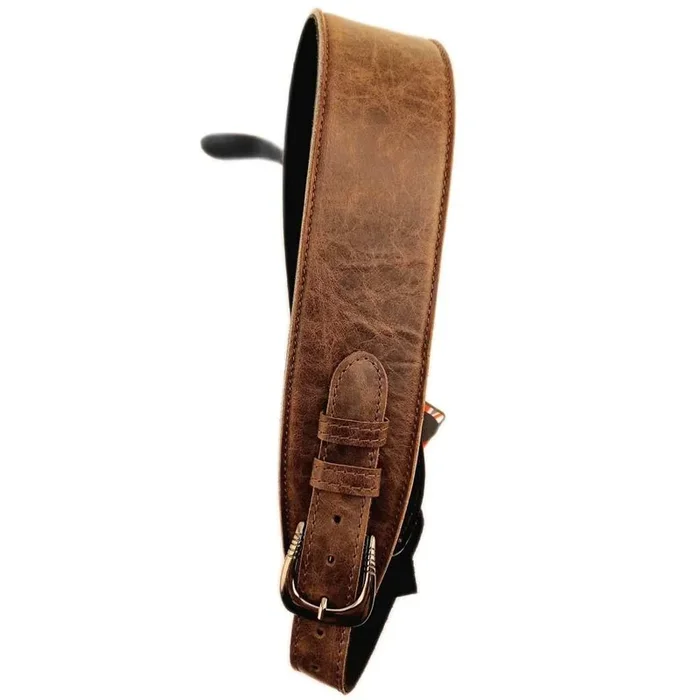 Levin 2.5″ Flexi Leather Guitar Strap LS-G-FSL-A-250-BROWN