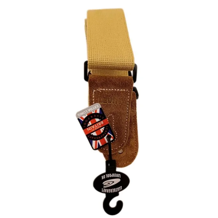 Levin 2″ Webbing Guitar Strap LS-G-W-200-COTTON-BEIGE