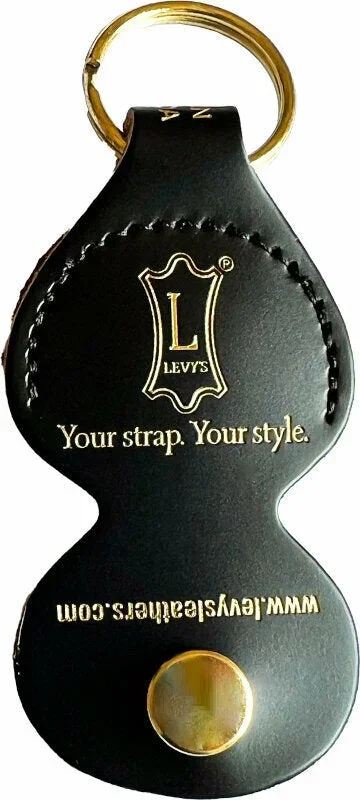 Levy’s A61C-BLK-1G Leather Pick Holder Key Fob