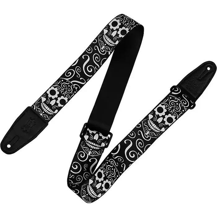 Levy‘s 2″ Polyester Calaca Guitar Strap Skulls Guitar Center