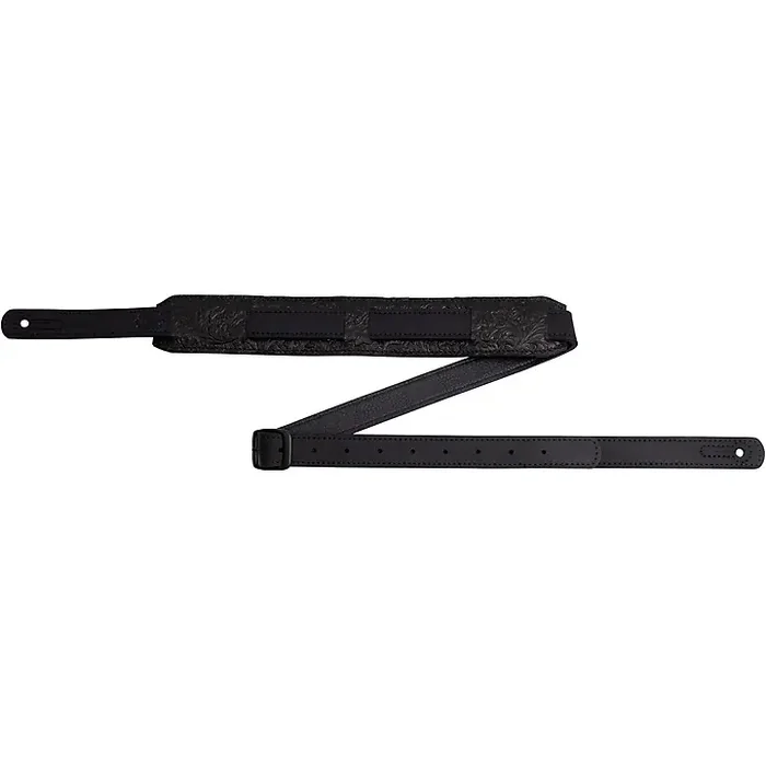 Levy‘s Florentine Leather Saddle Guitar Strap Black 2 in. Guitar Center