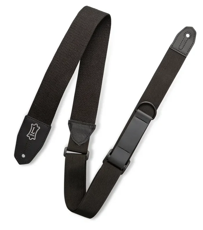 Levy‘s Leathers Right Height Cotton Guitar Strap – Black