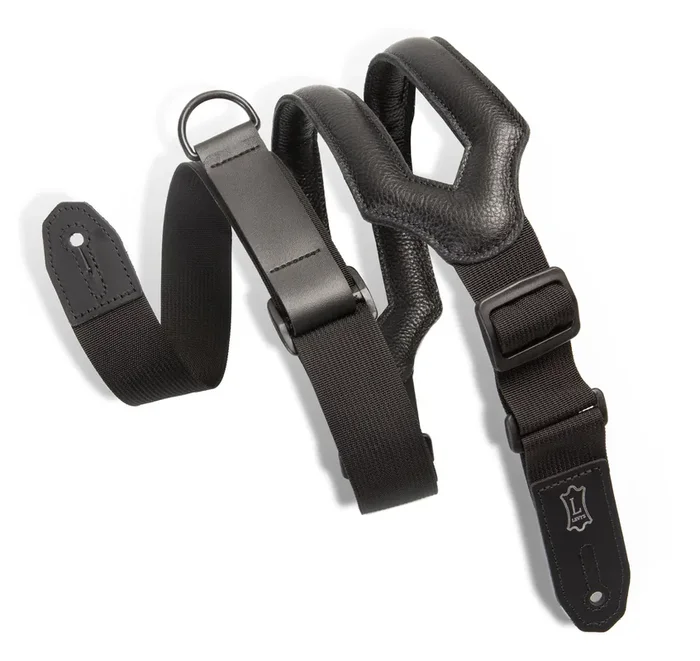 Levy‘s Leathers Right Height Ergonomic Padded Guitar Strap – Black
