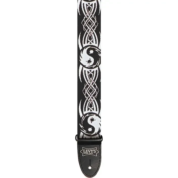 Levy‘s MP-15 Nylon – Yin/Yang Pattern Black/White Guitar Strap Guitar Center