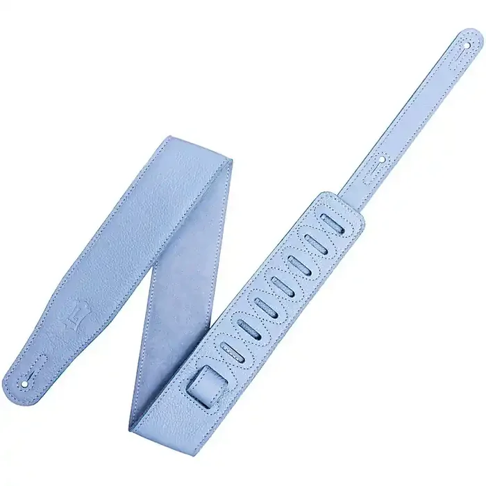 Levy‘s Pastel Leather Guitar Strap Periwinkle 2.5 in. Guitar Center