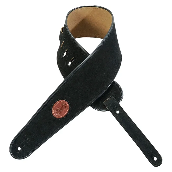 Levy Signature Suede Series 4in Leather Guitar Strap