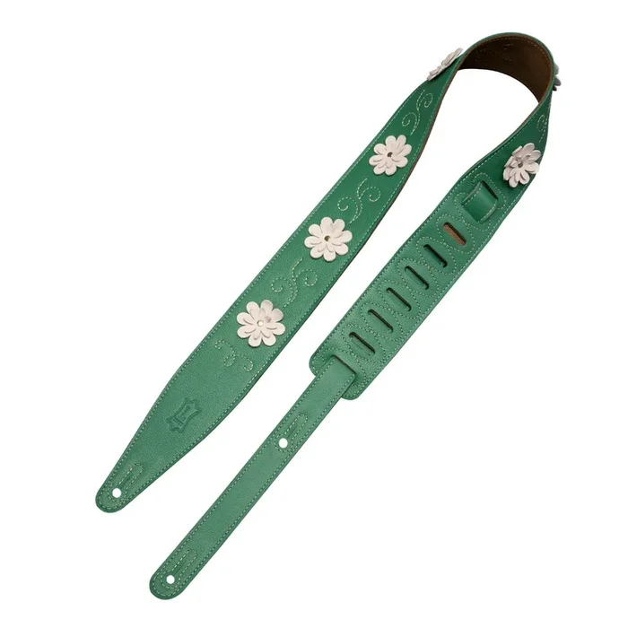 Levys In Bloom Series Guitar Strap | Green | Shop Yandas Music