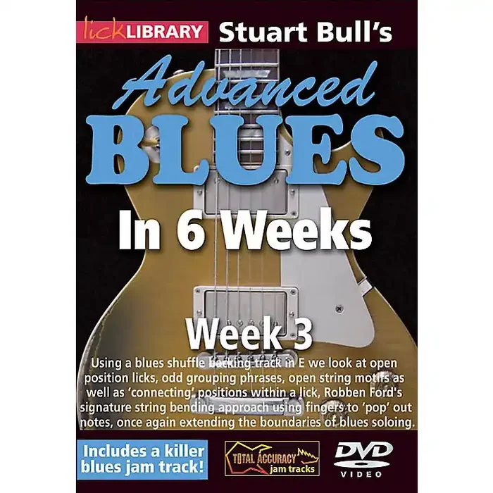 Licklibrary Stuart Bull‘s Advanced Blues in 6 Weeks (Week 3) Lick Library Series DVD Performed by Stuart Bull Guitar Center
