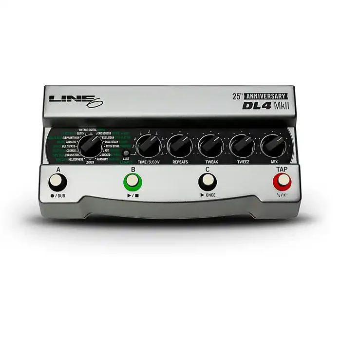 Line 6 DL4 MkII Silver Limited-Edition 25th Anniversary Delay Guitar Effects Pedal Guitar Center
