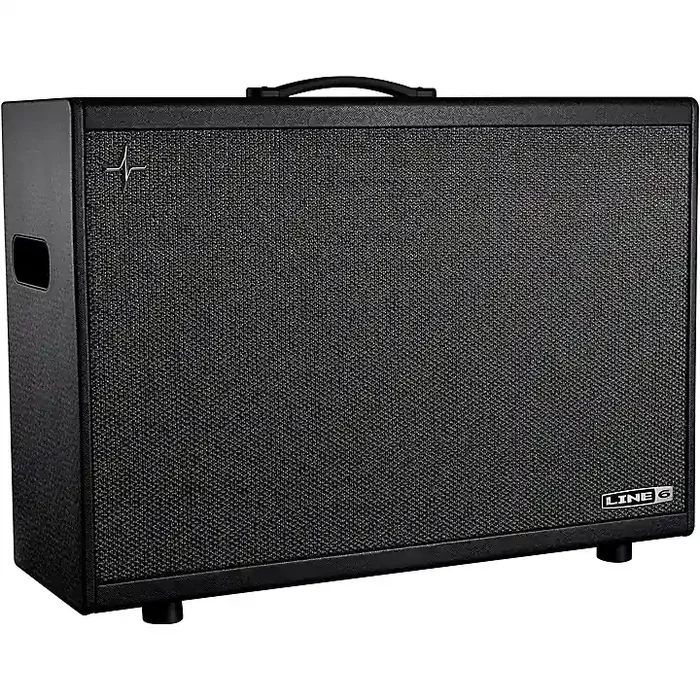 Line 6 Powercab 212 Plus 500W 2×12 Powered Stereo Guitar Speaker Cab Black and Silver Guitar Center