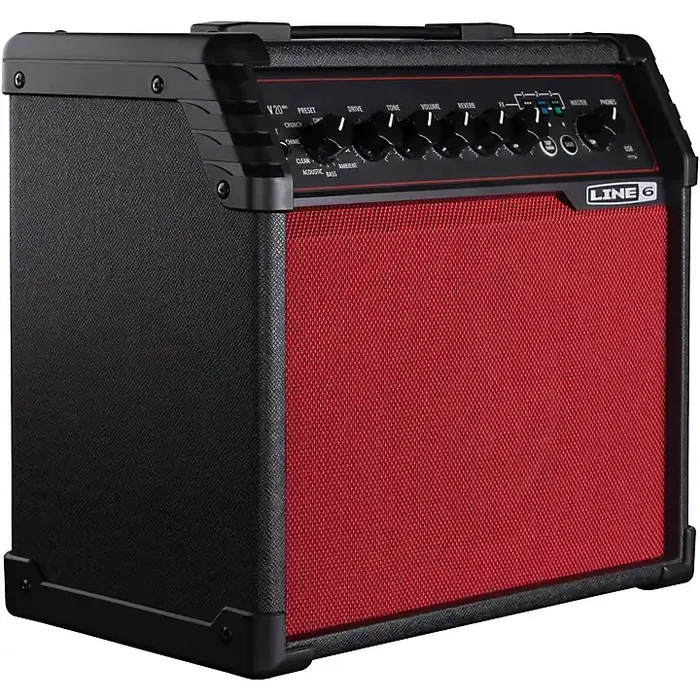 Line 6 Spider V 20 MKII Red Edition Combo Guitar Amp Black and Red Guitar Center