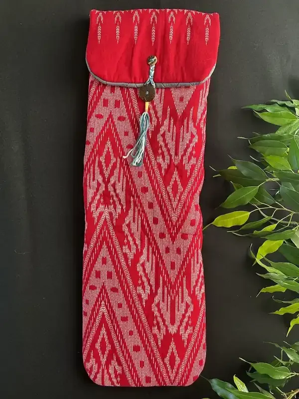 Little Fish Cotton Flute Bag – Dazzle Red – Suitable for Large Flute