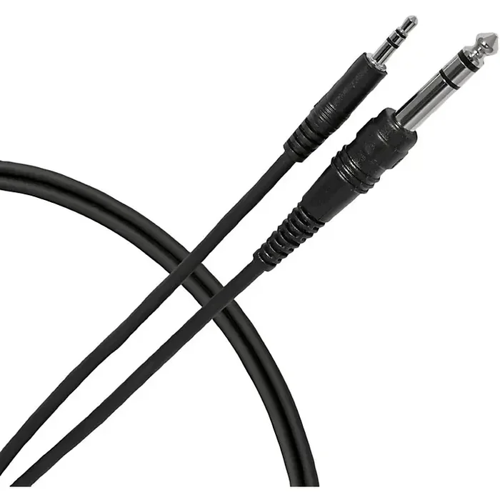 Livewire Essential Interconnect Cable 3.5 mm TRS Male to 1/4″ TRS Male 10 ft. Black Guitar Center