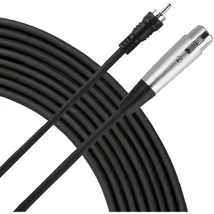 Livewire Essential Interconnect Cable RCA Male to XLR Female 10 ft. Black Guitar Center