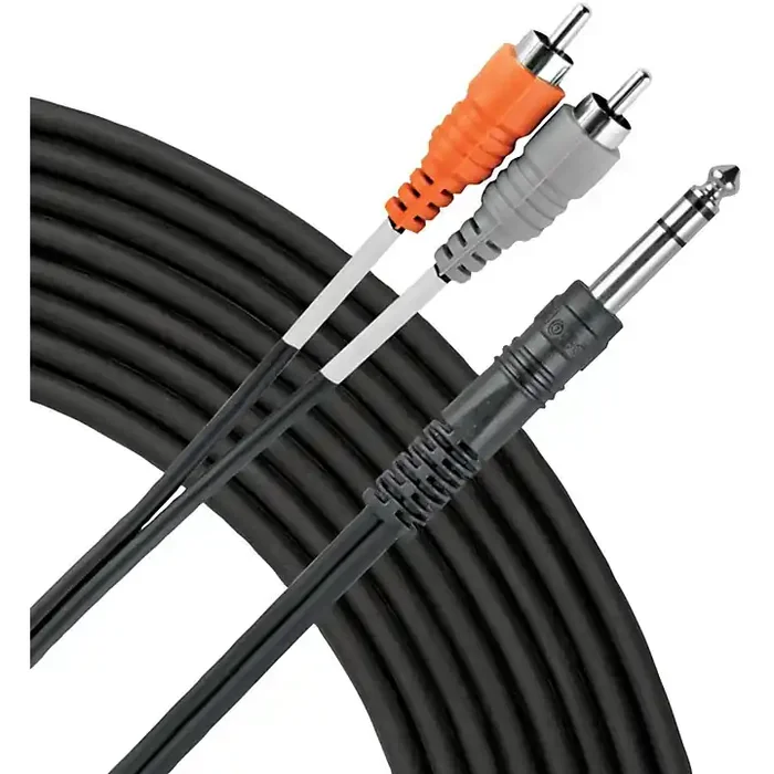 Livewire Essential Interconnect Y-Cable 1/4″ TRS Male to RCA Male 9 ft. Black Guitar Center