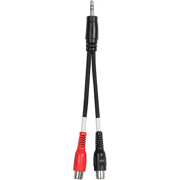 Livewire Essential Interconnect Y-Cable 3.5 mm TRS Male to RCA Male 15 ft. Black Guitar Center