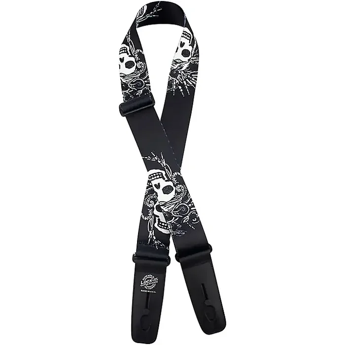 Lock-It Straps Polymer Plush 2″ Locking Guitar Strap Medusa Guitar Center