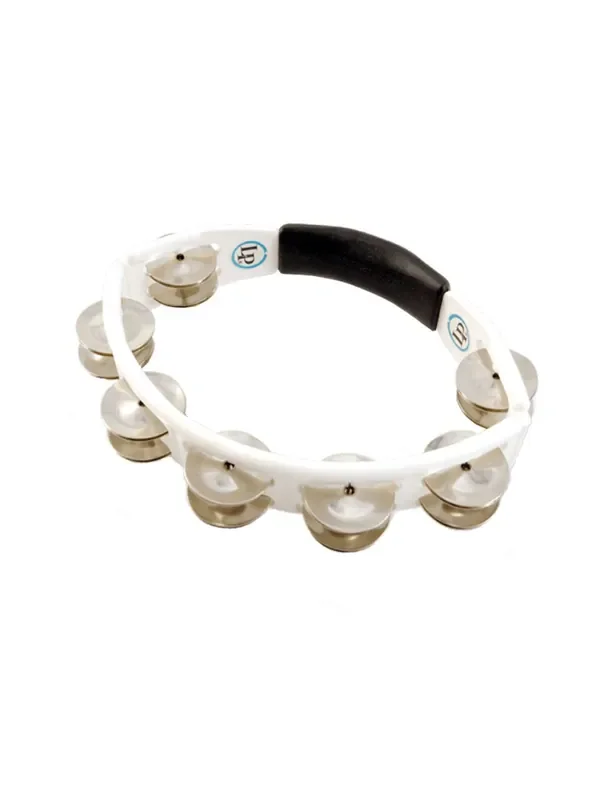 LP Cyclops Handheld Tambourine – White Steel