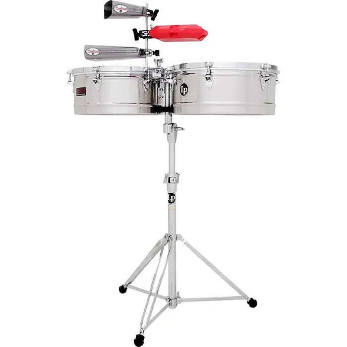 LP Prestige Series Stainless Steel Timbales 13 and 14 in. Guitar Center