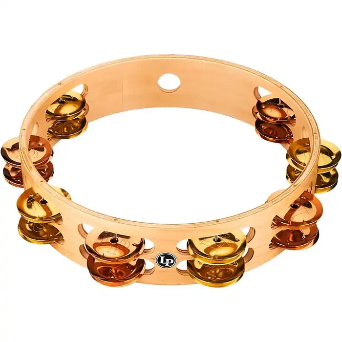 LP PRO Double Row Tambourine 10 in. Brass/Bronze Guitar Center
