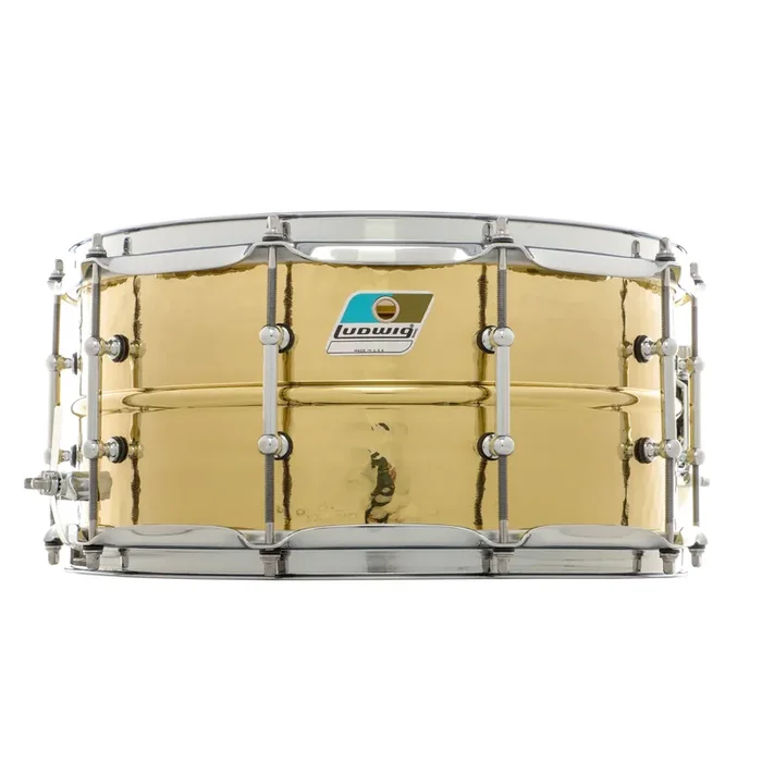 Ludwig 14″ x 6.5″ Double Hammered Brass Snare Drum (B-Stock)