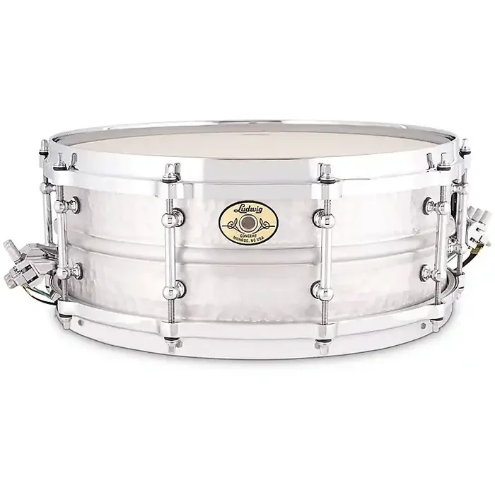 Ludwig Aluminum Concert Snare Drum 14 x 5 in. Hammered Aluminum Finish Guitar Center