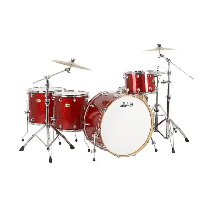 Ludwig Centennial Zep 4-Piece Shell Pack Red Sparkle Guitar Center