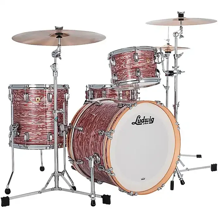 Ludwig Classic Maple 3-Piece Downbeat Shell Pack Pink Oyster Guitar Center